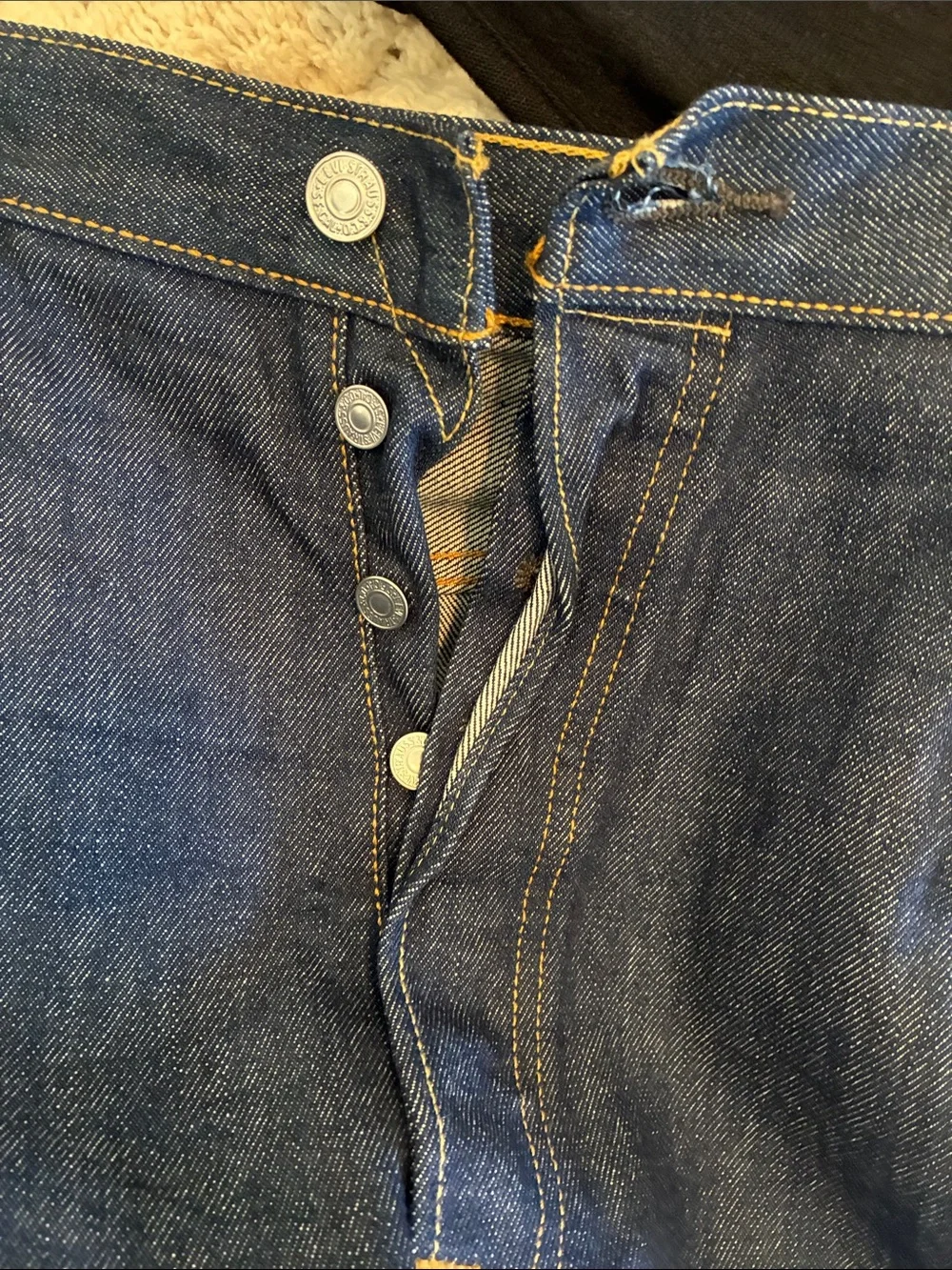 Levi's Men's 501 Jeans in Dark Indigo Blue